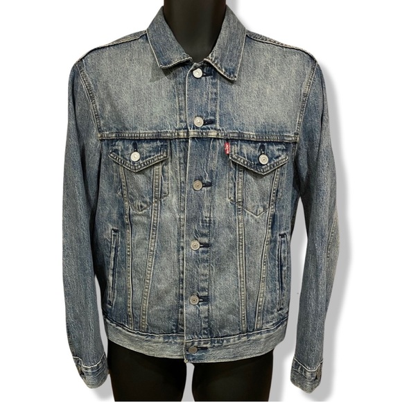 Levi's Other - Levi’s Premium Big E Denim Trucker Jacket